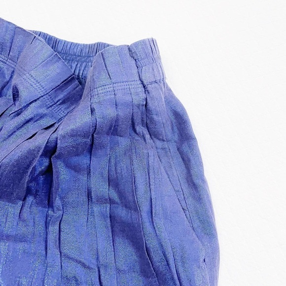 J. Crew Blue Black Irridescent A-Line Skirt SZ00 - Picture 3 of 6